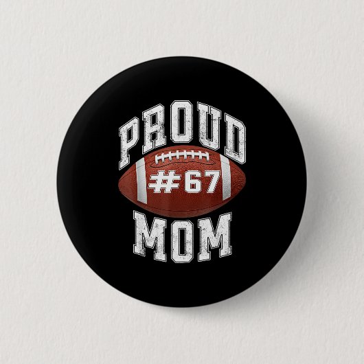 Funny Basketball Mom 67 Meme Proud Mama Design Button (Vorderseite)