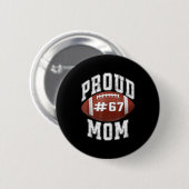Funny Basketball Mom 67 Meme Proud Mama Design Button (Vorne & Hinten)