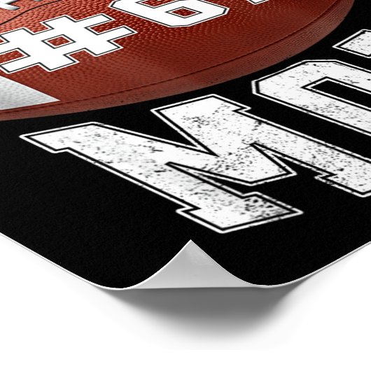 Funny Basketball Mom 67 Meme Proud Mama Design Poster (Ecke)