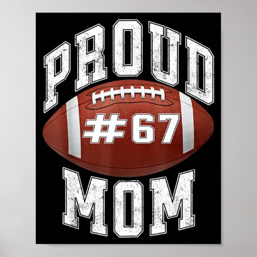 Funny Basketball Mom 67 Meme Proud Mama Design Poster (Vorne)