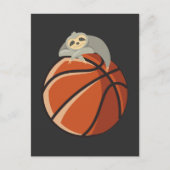 Funny Basketball Player Sloth Lazy Sport Lover Postkarte (Vorderseite)