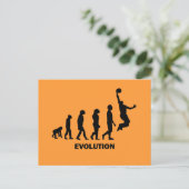 Funny Basketball Postkarte (Stehend Vorderseite)