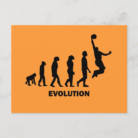 Funny Basketball Postkarte (Vorderseite)