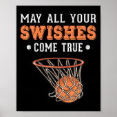 Funny Basketball Puns 3 Point Boys Girls Weihnacht Poster (Vorne)