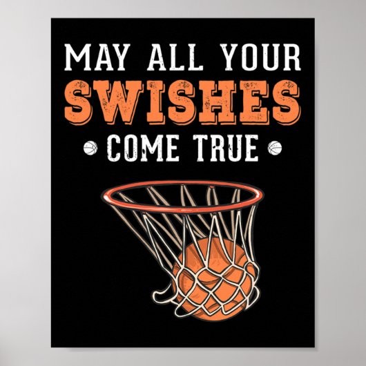 Funny Basketball Puns 3 Point Boys Girls Weihnacht Poster (Vorne)