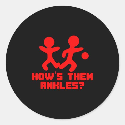 Funny Basketball Sayings Shirt Ankle Breaker Gift  Runder Aufkleber (Vorderseite)