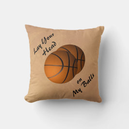 Funny Basketball Sports Throw Kissen