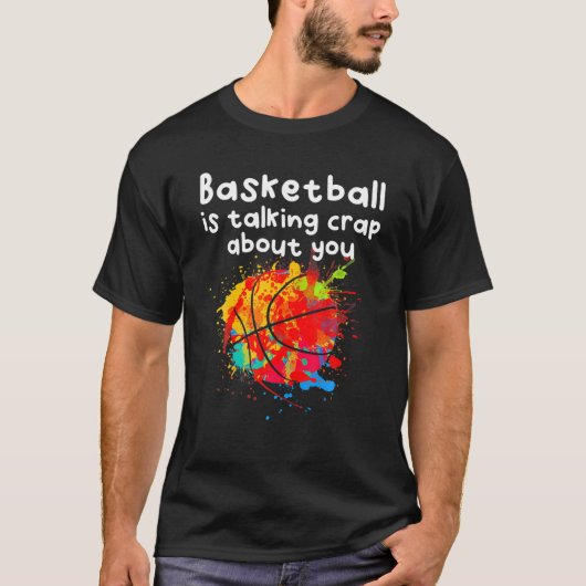 Funny Basketball T-Shirt (Vorderseite)