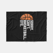 Funny Basketball Team Coach Spieler Sorry Cask Fleecedecke (Vorderseite (Horizontal))