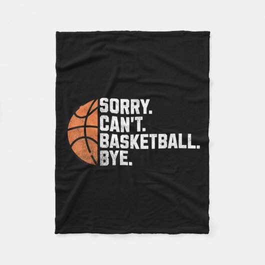 Funny Basketball Team Coach Spieler Sorry Cask Fleecedecke (Vorderseite)