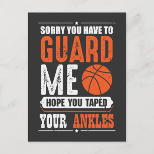 Funny Basketball Team Sport Trash Postkarte