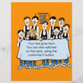 Funny Basketball-Teamevent Flyer (Vorne)