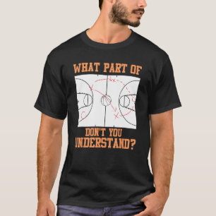 Funny Basketball Trainer Design Männer Frauen Ball T-Shirt