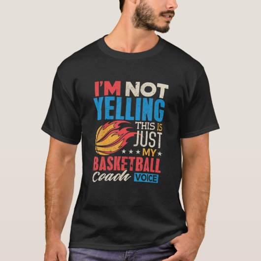 Funny Basketball Trainer Ich schreibe nicht Coach T-Shirt (Vorderseite)