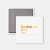 Funny Basketball Vater Definition Magnet (Vorderseite/Rückseite)