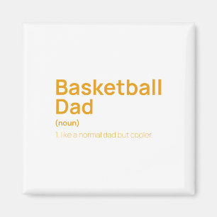 Funny Basketball Vater Definition Magnet