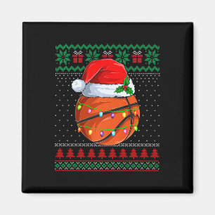 Funny Basketball Weihnachten Ugly Sweater Weihnach Magnet