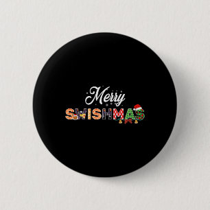 Funny Basketball Weihnachtsangebot Merry Swishmas  Button