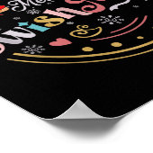 Funny Basketball Weihnachtsangebot Merry Swishmas  Poster (Ecke)