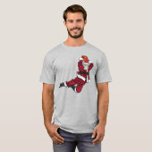 Funny Basketball Weihnachtsmann T-Shirt (Vorne ganz)