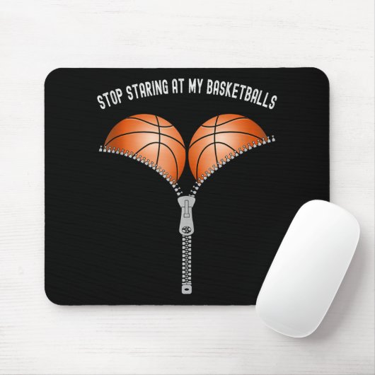 Funny Basketball Womens hört auf, an meinem Korb z Mousepad (Mit Mouse)