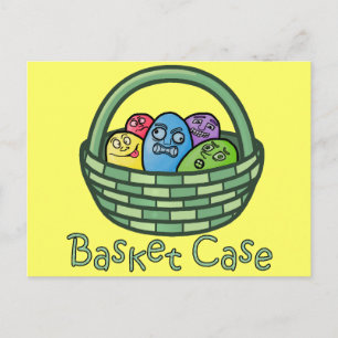 Funny Basketcase Ostern Feiertagspostkarte