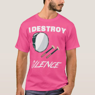 Funny Bass-Drum Shirt - Ich zerstöre Stille Neues 