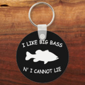 Funny Bass Fishing Schlüsselanhänger (Vorderseite)