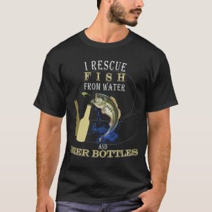 Funny Bass Fishing Spaß T-Shirt