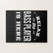 Funny Bass Gitarre Relax Player ist hier Puzzle (Horizontal)
