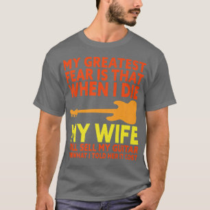 Funny Bass Guitar Player Sprichwort Bassist Gitarr T-Shirt