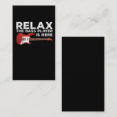 Funny Bass Player Zitat Basist Musiker Visitenkarte (Vorne/Hinten)