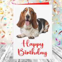 Funny Basset Hound Birthday Hund Liebhaber