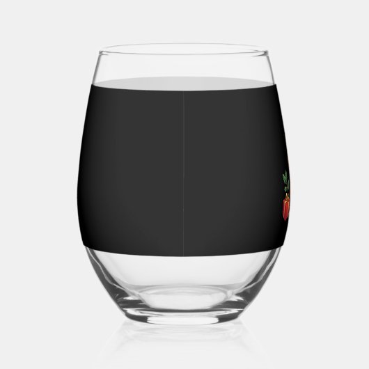 Funny Basset Hound Dog Christmas Outfits Santa Hat Weinglas Ohne Stiel (Rechts)