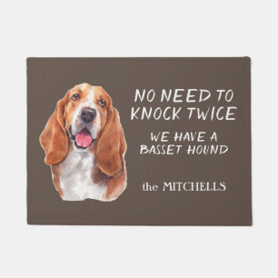 Funny Basset Hound Doormat Fußmatte