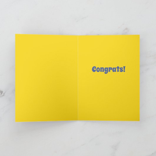 Funny Basset Hound Ears Looking At You Congrats Karte (Innenseite)