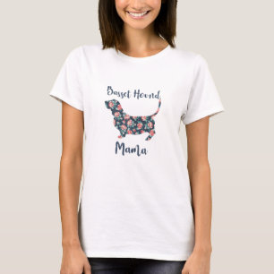 Funny Basset Hound gibt Basset Hound Mama Shirt fü