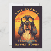 Funny Basset Hound Hund Eltern Personalisiert