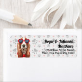 Funny Basset Hound Hund Liebe Rücksendeadresse (Insitu)