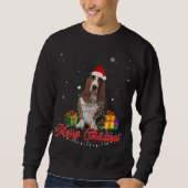Funny Basset Hound Hund Weihnachten Weihnachten We Sweatshirt (Vorderseite)