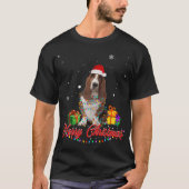 Funny Basset Hound Hund Weihnachten Weihnachten We T-Shirt (Vorderseite)