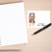 Funny Basset Hound Personalisiert Post-it Klebezettel