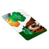 Funny Basset Hound St. Patrick's Day Geschenk Magnet (Rechte Seite)