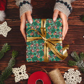 Funny Basset Hound Weihnachtsmuster Geschenkpapier