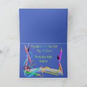 Funny Basset on Back to School Card w/Apple Karte (Innenseite)