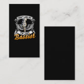 Funny Bassist Zitat Musiker Gitarre Visitenkarte (Vorne/Hinten)