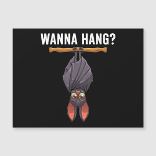 Funny Bat Design für Männer Frauen Nocturnal Bird  Magnetkarte