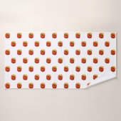 Funny Bath Handtuch mit Happy Apple Wurm Badehandtuch (Badehandtuch)