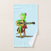 Funny Bath Handtücher Frosch Gitarre spielen - Ihr (Handtuch)