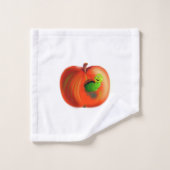 Funny Bath Handtücher mit Happy Apple Worm (Waschlappen)